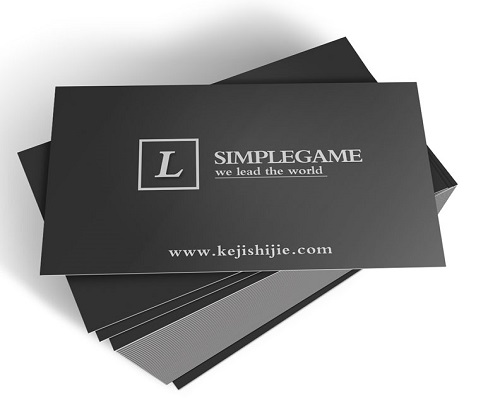 特種紙黑卡名片